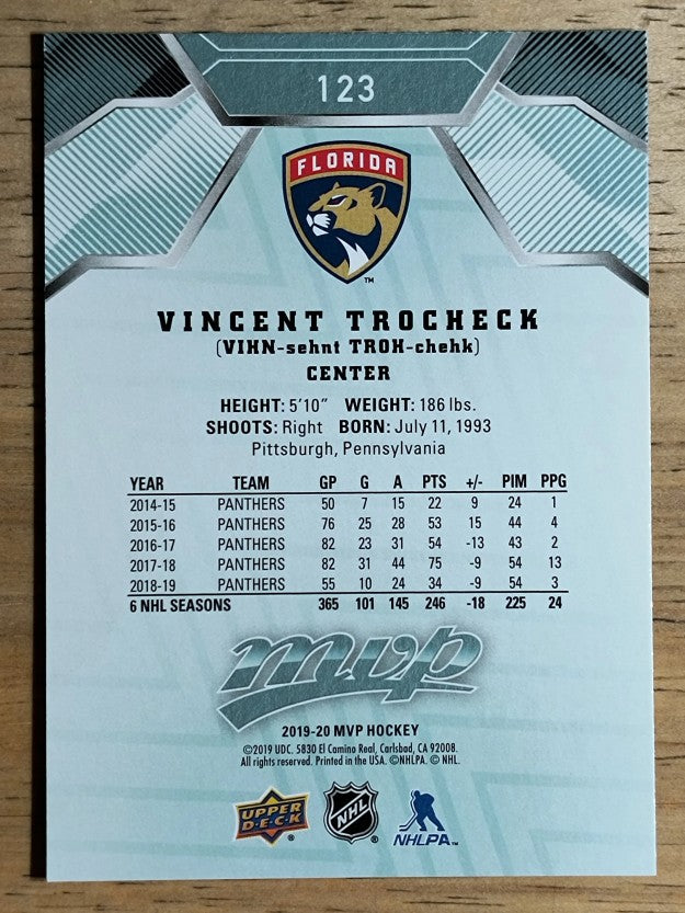2019-20 Upper Deck MVP #123 Vincent Trocheck