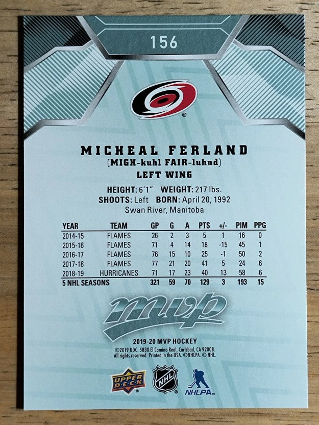 2019-20 Upper Deck MVP #156 Micheal Ferland