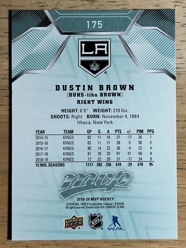 2019-20 Upper Deck MVP #175 Dustin Brown