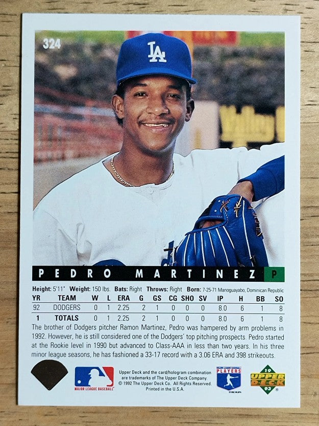 1993 Upper Deck #324 Pedro Martinez