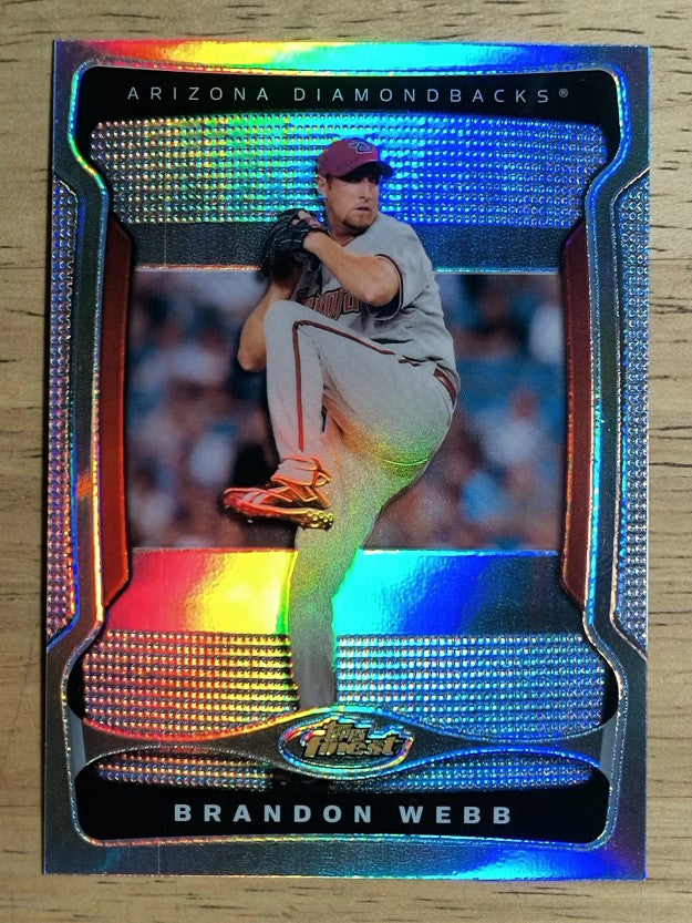 2009 Finest Refractors #80 Brandon Webb