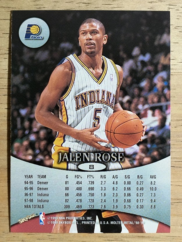 1998-99 SkyBox Molten Metal #8 Jalen Rose