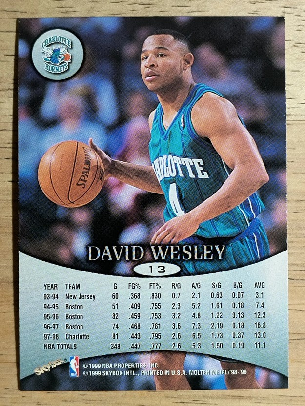 1998-99 SkyBox Molten Metal #13 David Wesley