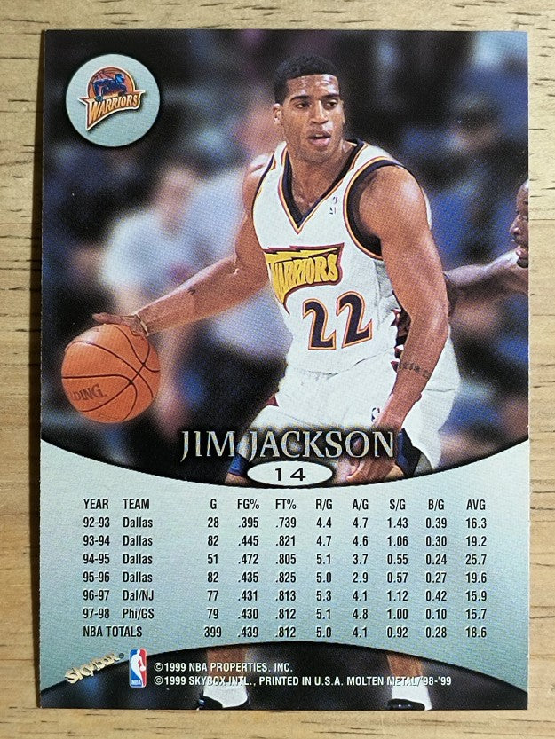 1998-99 SkyBox Molten Metal #14 Jim Jackson