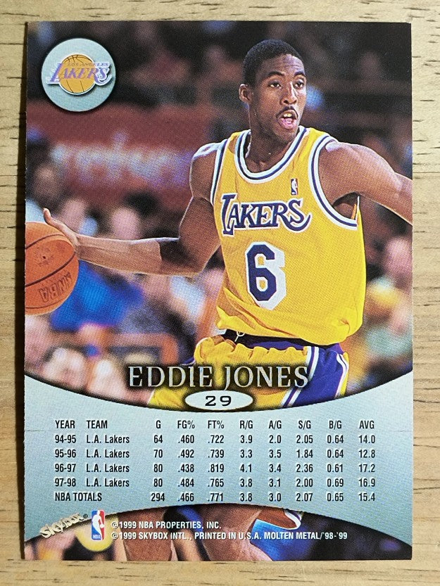 1998-99 SkyBox Molten Metal #29 Eddie Jones