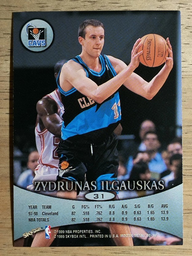 1998-99 SkyBox Molten Metal #31 Zydrunas Ilgauskas