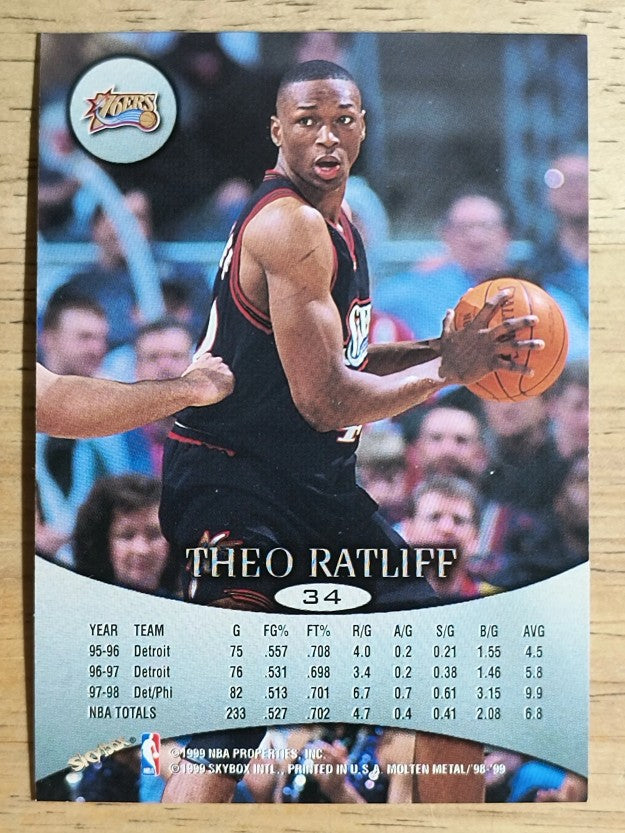 1998-99 SkyBox Molten Metal #34 Theo Ratliff