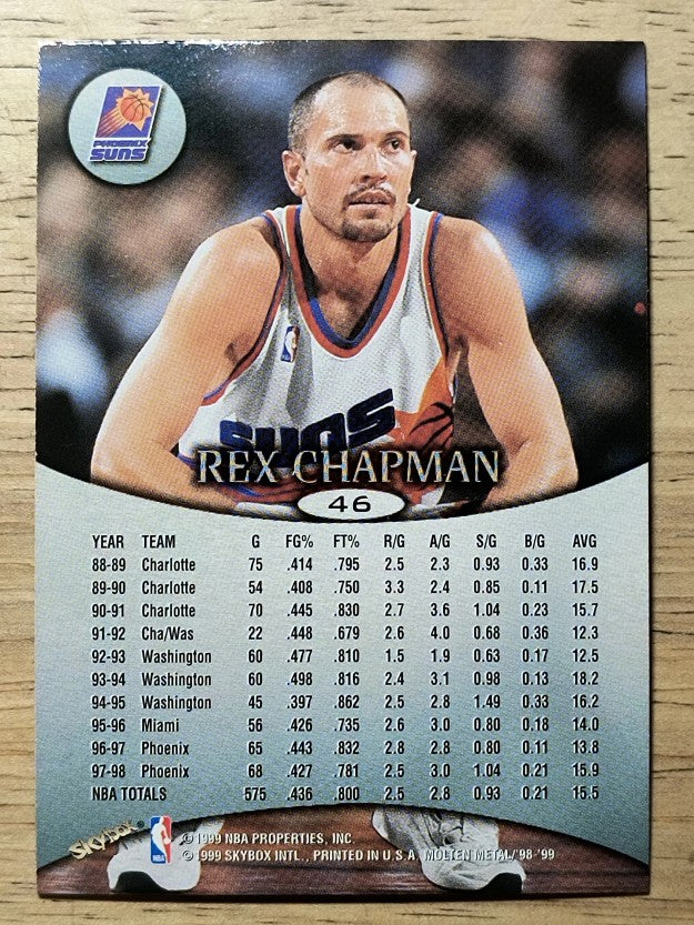 1998-99 SkyBox Molten Metal #46 Rex Chapman