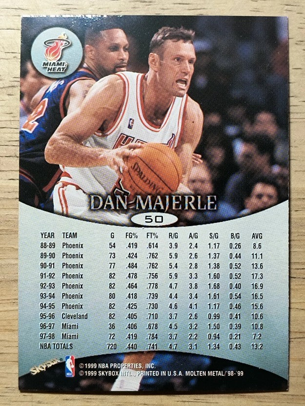 1998-99 SkyBox Molten Metal #50 Dan Majerle