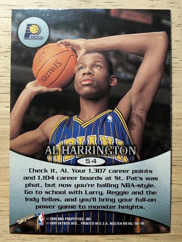 1998-99 SkyBox Molten Metal #54 Al Harrington RC
