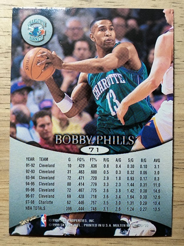 1998-99 SkyBox Molten Metal #71 Bobby Phills