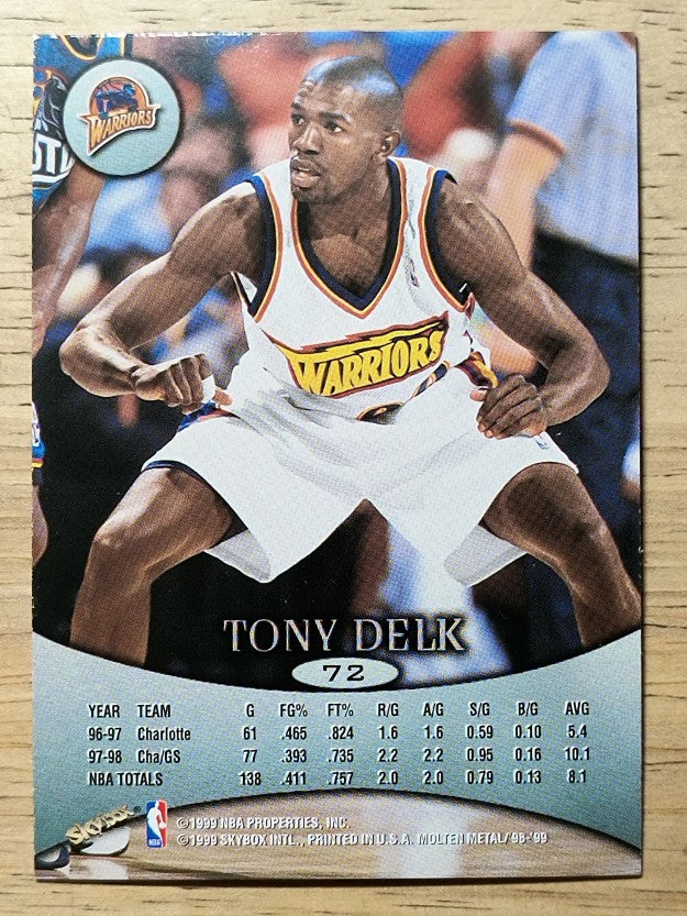 1998-99 SkyBox Molten Metal #72 Tony Delk