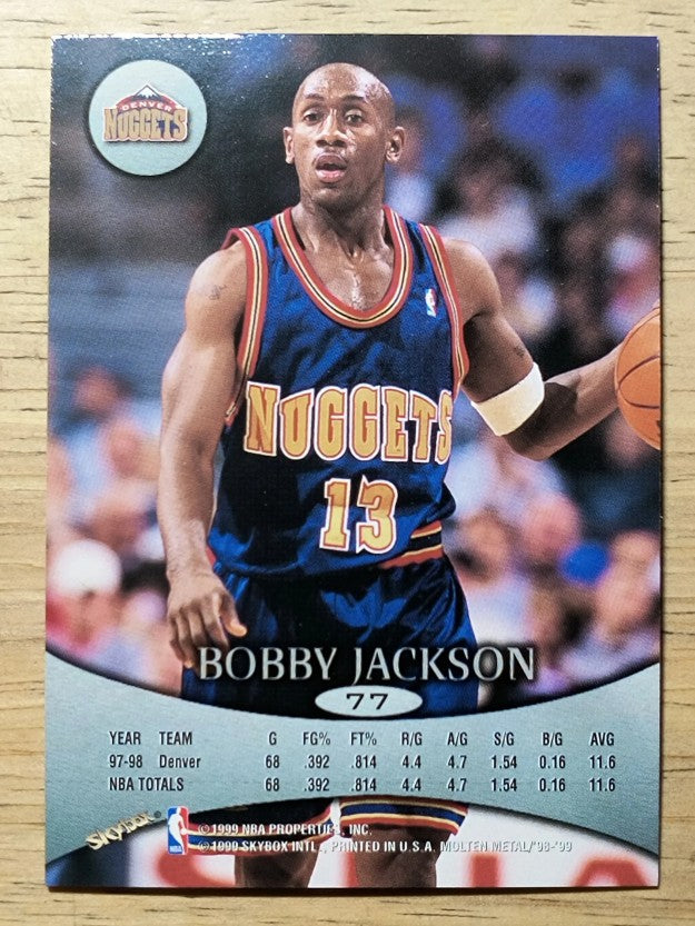 1998-99 SkyBox Molten Metal #77 Bobby Jackson
