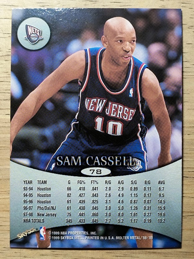 1998-99 SkyBox Molten Metal #78 Sam Cassell