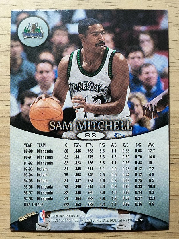 1998-99 SkyBox Molten Metal #82 Sam Mitchell