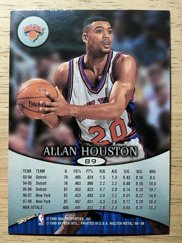 1998-99 SkyBox Molten Metal #89 Allan Houston
