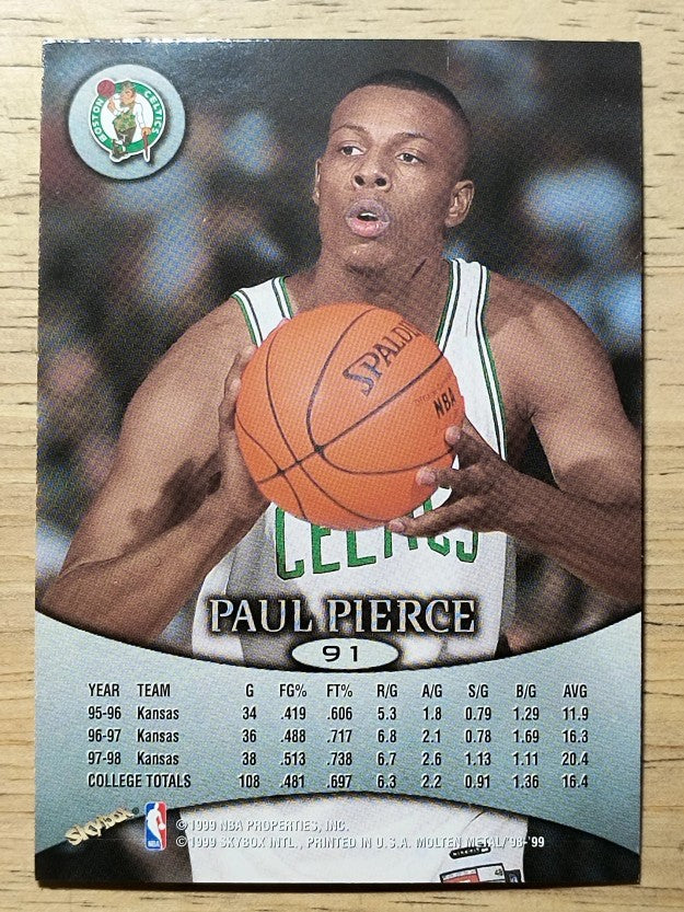 1998-99 SkyBox Molten Metal #91 Paul Pierce RC