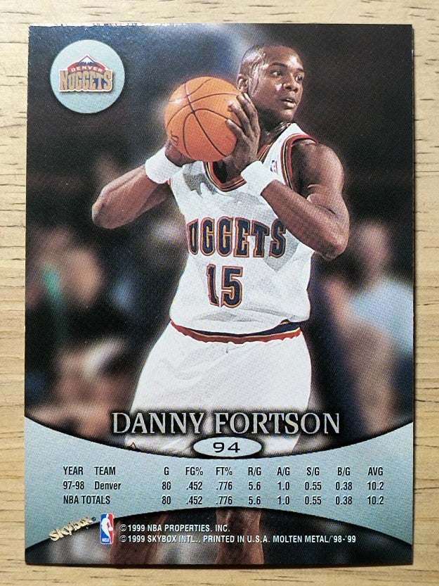1998-99 SkyBox Molten Metal #94 Danny Fortson