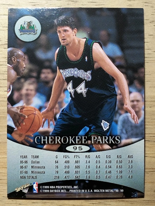 1998-99 SkyBox Molten Metal #95 Cherokee Parks
