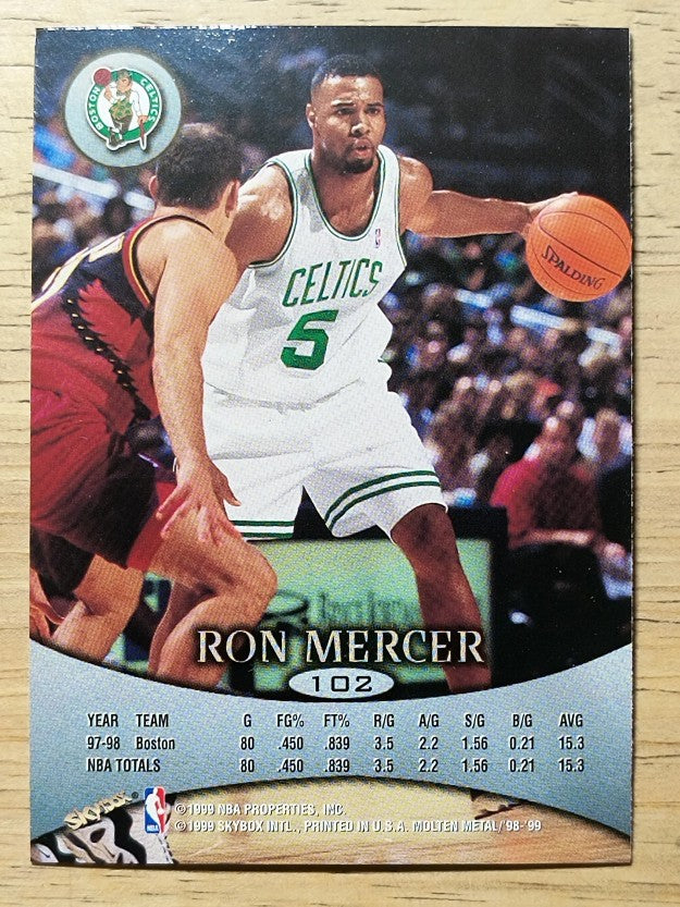 1998-99 SkyBox Molten Metal #102 Ron Mercer