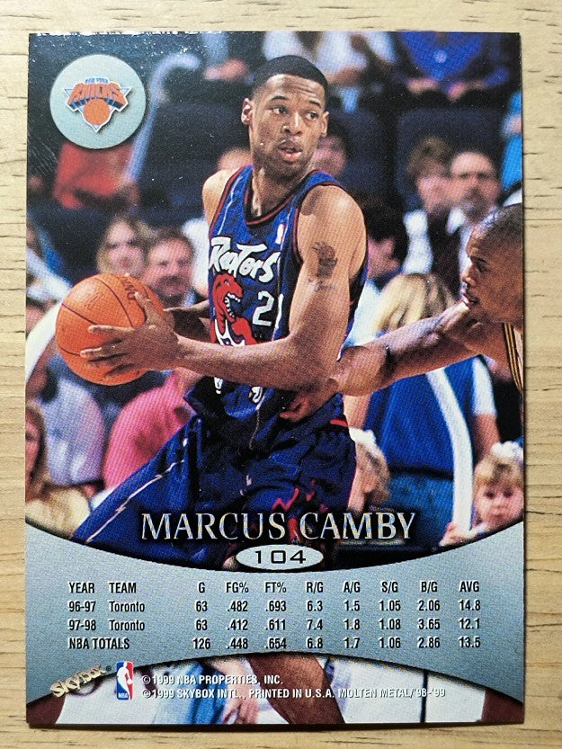 1998-99 SkyBox Molten Metal #104 Marcus Camby