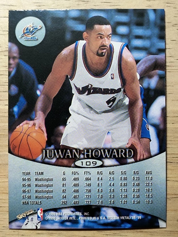 1998-99 SkyBox Molten Metal #109 Juwan Howard
