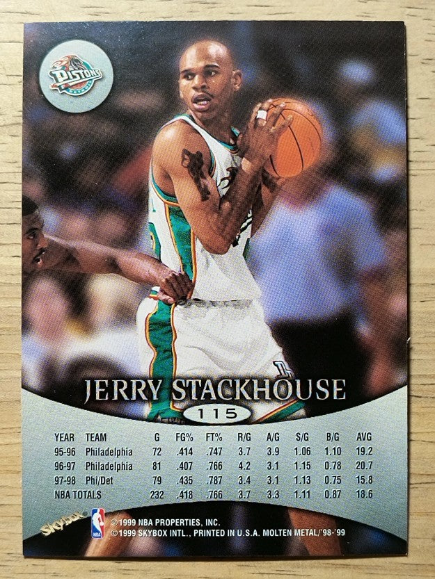 1998-99 SkyBox Molten Metal #115 Jerry Stackhouse