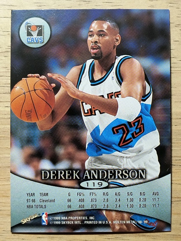 1998-99 SkyBox Molten Metal #119 Derek Anderson