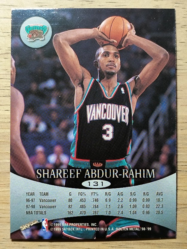 1998-99 SkyBox Molten Metal #131 Shareef Abdur-Rahim