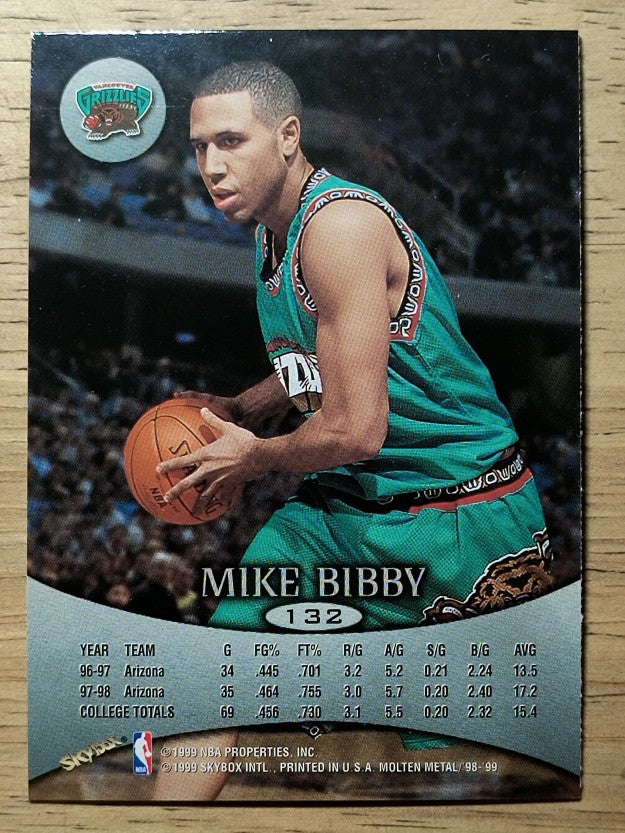 1998-99 SkyBox Molten Metal #132 Mike Bibby RC