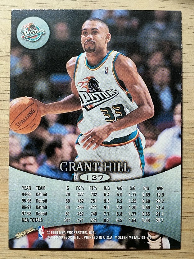 1998-99 SkyBox Molten Metal #137 Grant Hill