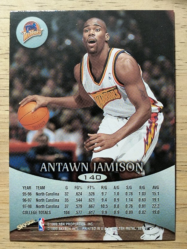 1998-99 SkyBox Molten Metal #140 Antawn Jamison RC