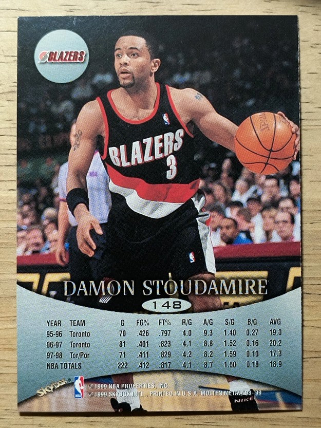 1998-99 SkyBox Molten Metal #148 Damon Stoudamire
