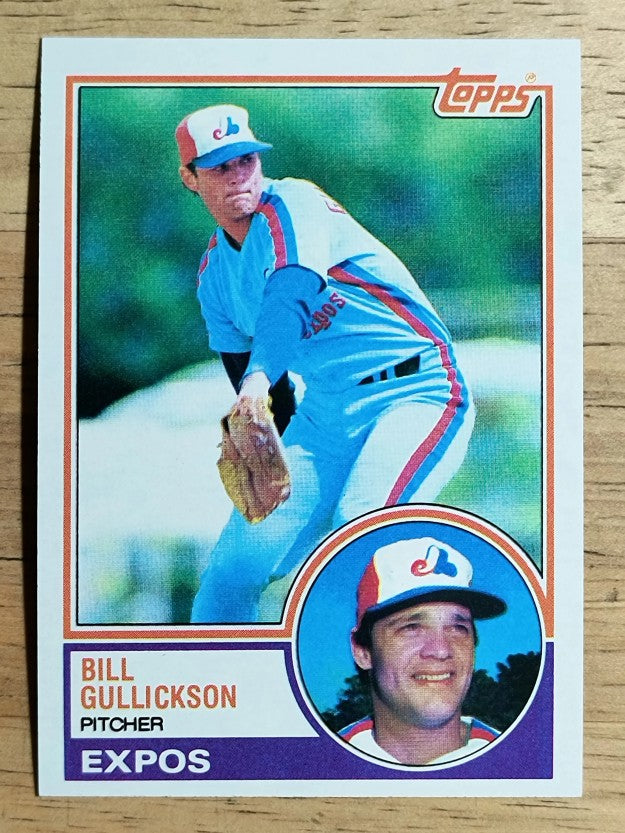 1983 Topps #31 Bill Gullickson