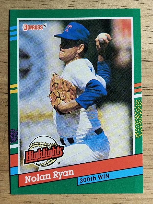 1991 Donruss Bonus Cards #BC15 Nolan Ryan 300W