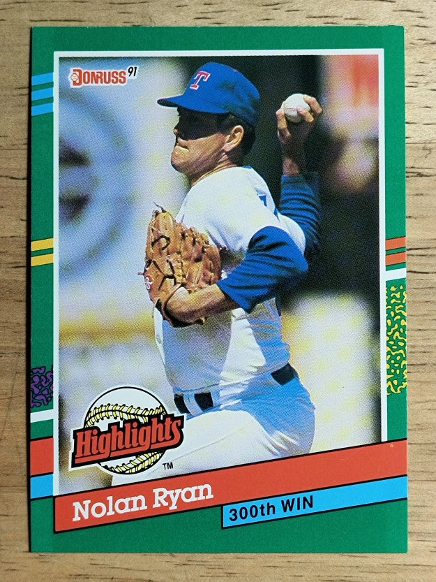 1991 Donruss Bonus Cards #BC15 Nolan Ryan 300W