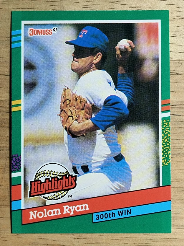 1991 Donruss Bonus Cards #BC15 Nolan Ryan 300W