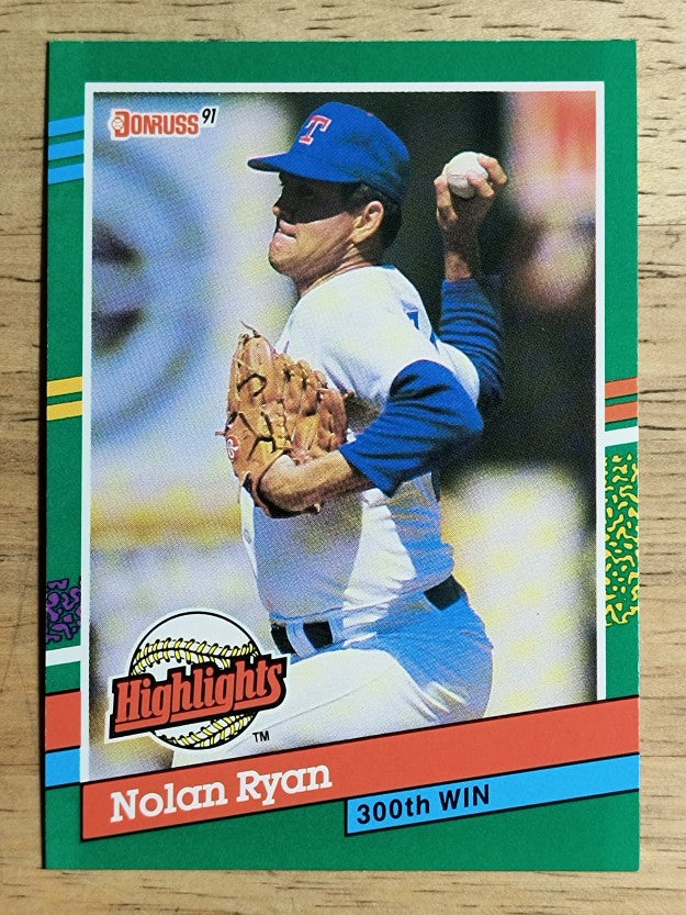 1991 Donruss Bonus Cards #BC15 Nolan Ryan 300W