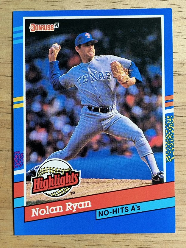 1991 Donruss Bonus Cards #BC3 Nolan Ryan NH