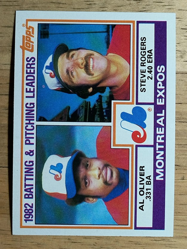 1983 Topps #111 Montreal Expos TL/Al Oliver/Steve Roger