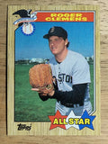 1987 Topps #614 Roger Clemens AS