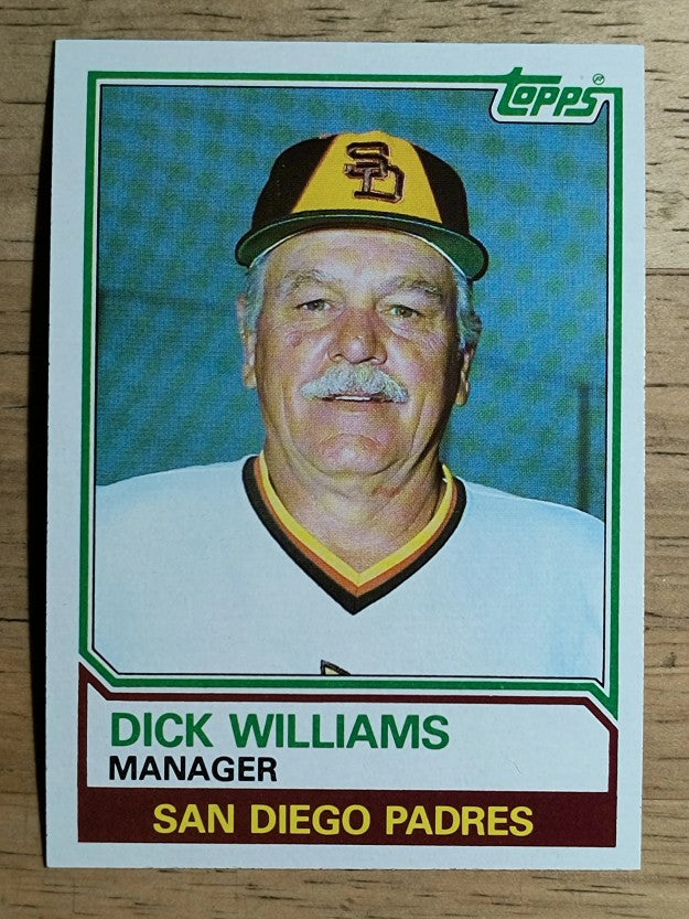 1983 Topps #366 Dick Williams MG