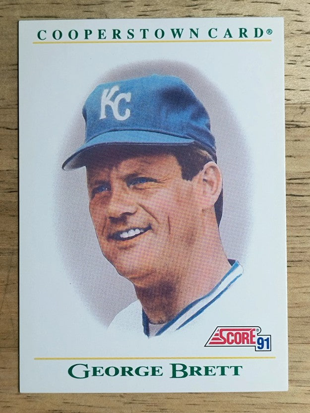 1991 Score Cooperstown #B5 George Brett