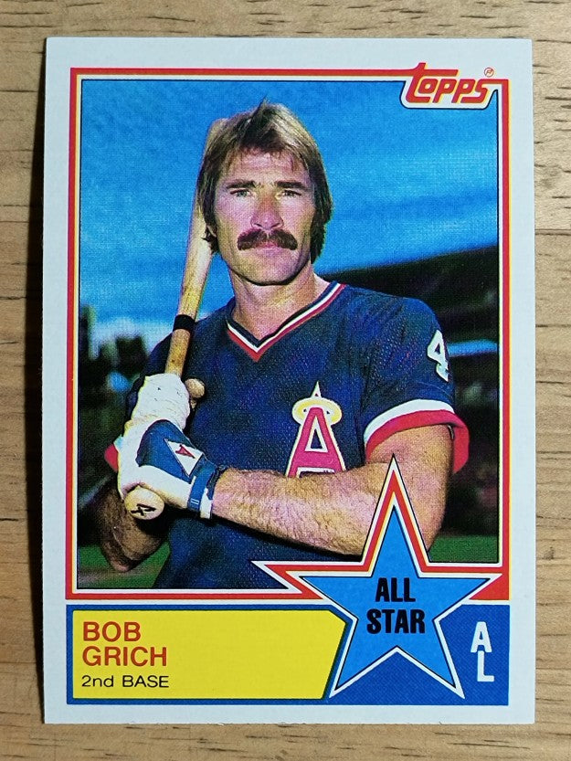 1983 Topps #387 Bob Grich AS
