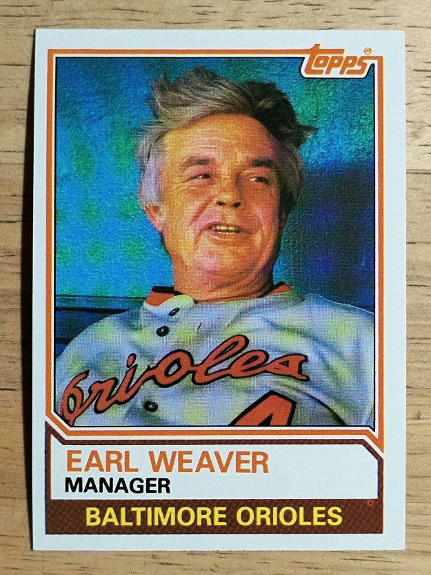 1983 Topps #426 Earl Weaver MG