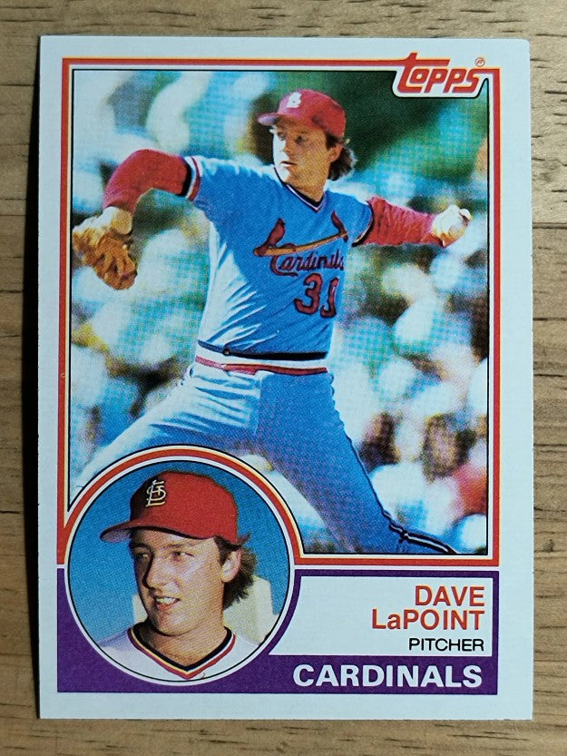 1983 Topps #438 Dave LaPoint