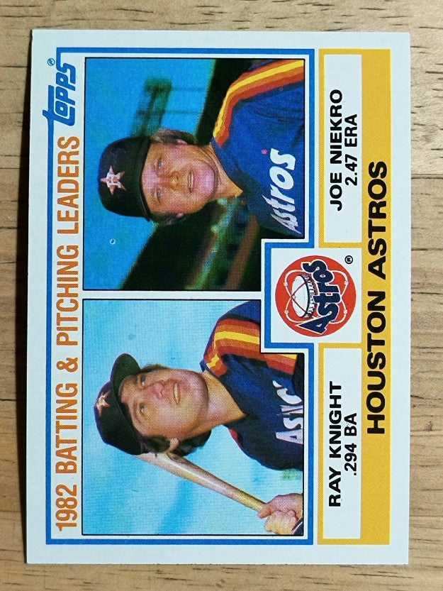 1983 Topps #441 Astros TL/Ray Knight/Joe Niekro