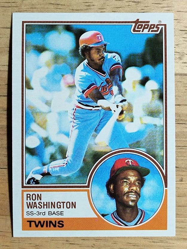 1983 Topps #458 Ron Washington RC