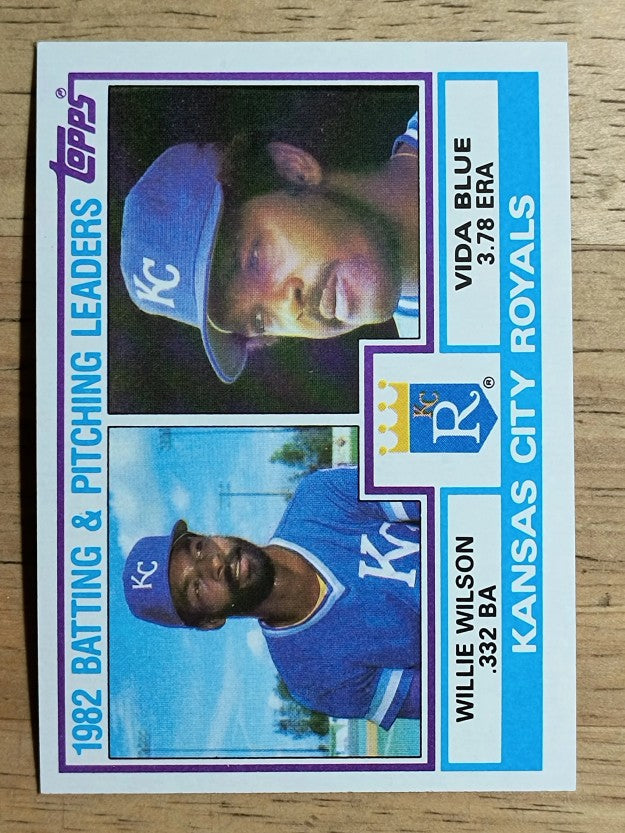 1983 Topps #471 Kansas City Royals TL/Willie Wilson/Vida Blue