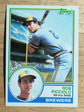 1983 Topps #476 Rob Picciolo